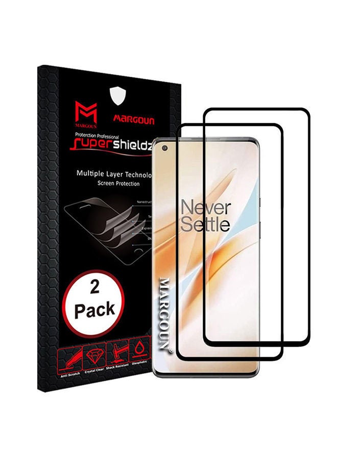 NIBEMINENT 2-Piece 3D Screen Protector For OnePlus Nord N10 Black/Clear - Image 1