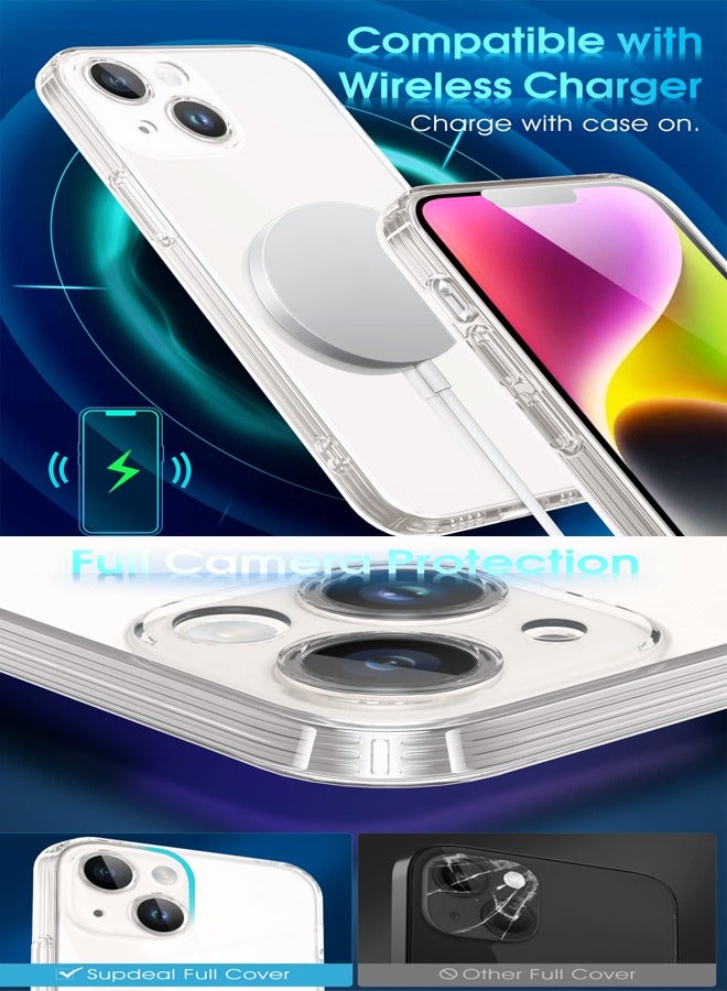 SNBFA حالة واضحة لجهاز iPhone 14 ، [وليس صفراء] [حماية الكاميرا] [اختبار الدرجة] - Image 4