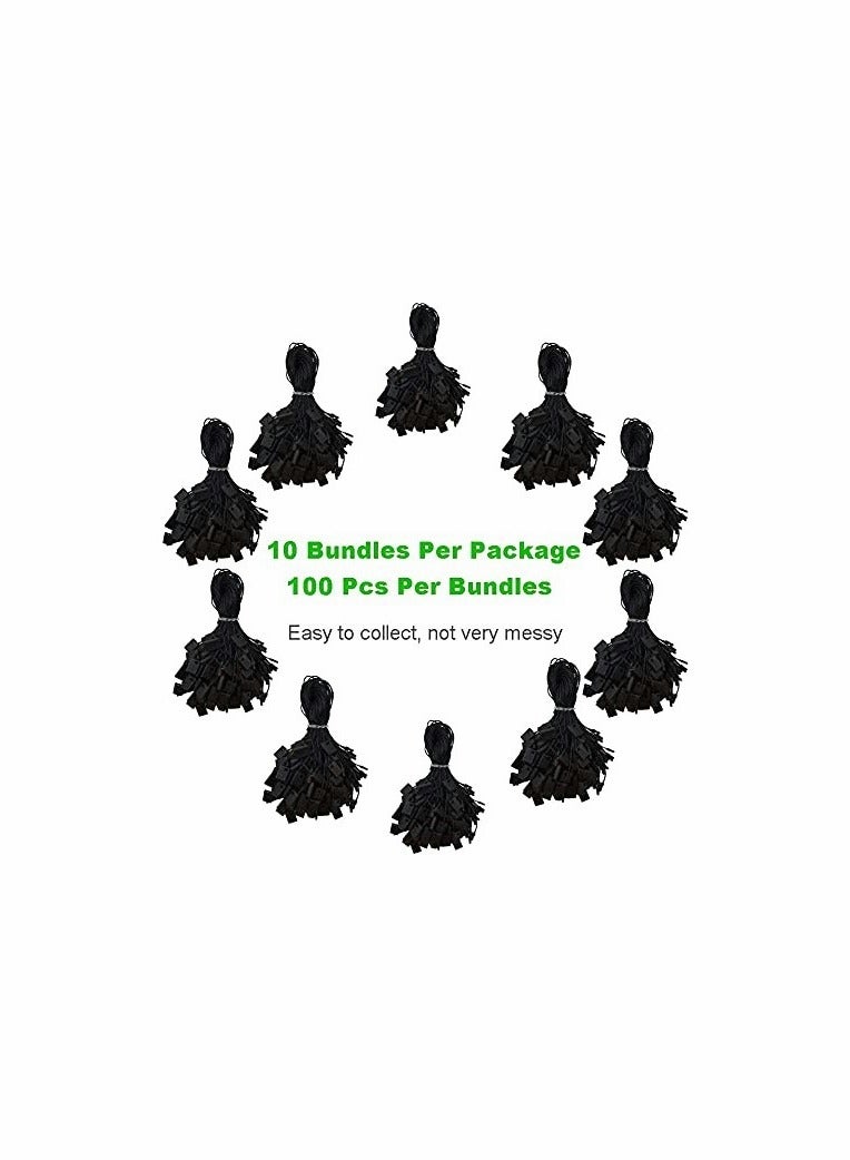 كاست ويف 1000Pcs Black Hang Tag String Snap Lock Pin Loop Fastener Hook Ties for Clothes Gift Bags Price Tags Shoes - Image 4