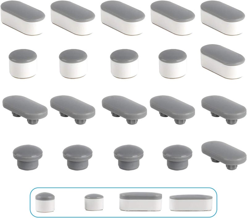 Hibbent 10 Pieces Toilet Seat Bumpers, Universal Buffer Toilet Lid Rubber Bumpers Each One with 2 Thickness TPE Pads(2 Heights) Strong Adhesive Bidet Bumpers Used for Home, Hotel, Hospital - Image 2