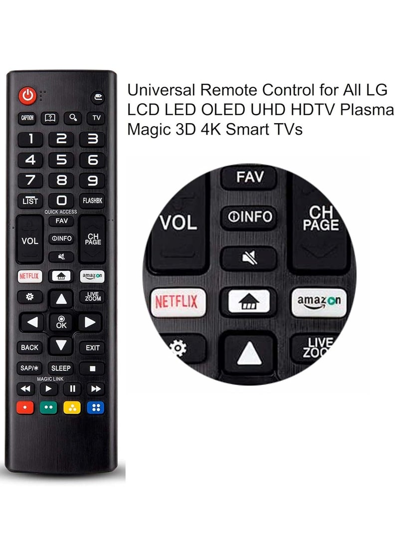 PopZa Universal Remote Control for LG Smart TV All Models LCD LED 3D HDTV Smart TVs AKB75095307 AKB75375604 AKB74915305 with battery - Image 4