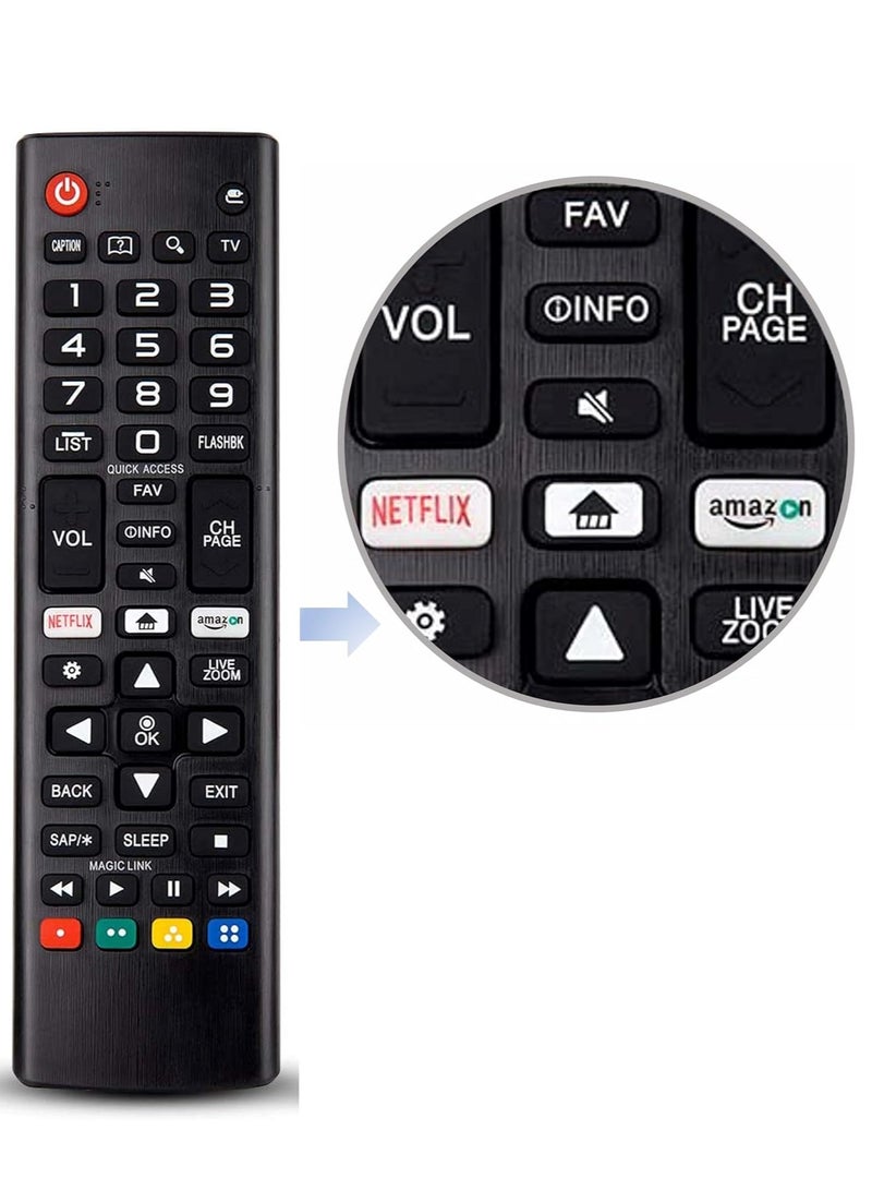 PopZa Universal Remote Control for LG Smart TV All Models LCD LED 3D HDTV Smart TVs AKB75095307 AKB75375604 AKB74915305 with battery - Image 5