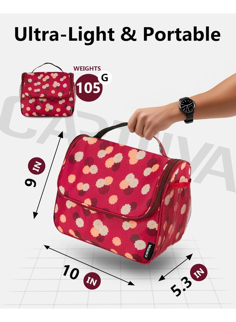 Carttiya Lunch Bag for Women Men-Cute Lunch Tote Bags Reusable Insulated Lunch Box 12 Can Large Capacity Reusable Insulated Cooler for Work Picnic or Travel (Red) - Image 3