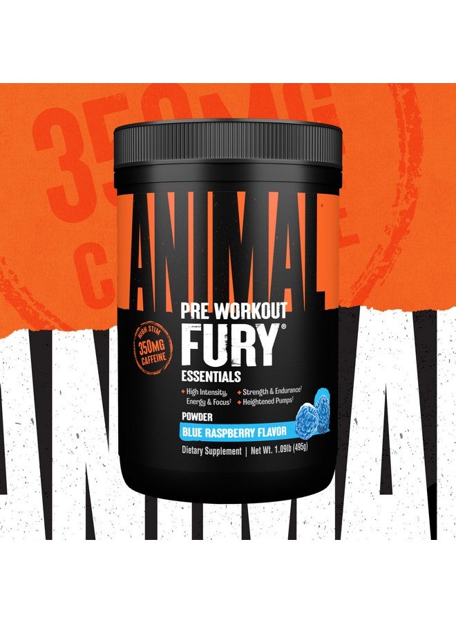 انيمال أنيمال فيوري - مكمل غذائي قبل التمرين بمسحوق لتعزيز الطاقة والتركيز - ٥ غ من الأحماض الأمينية المتشعبة السلسلة، ٣٥٠ ملغ من الكافيين وأكسيد النيتريك بدون كرياتين - منشط قوي للاعبي كمال الأجسام - توت أزرق - Image 4