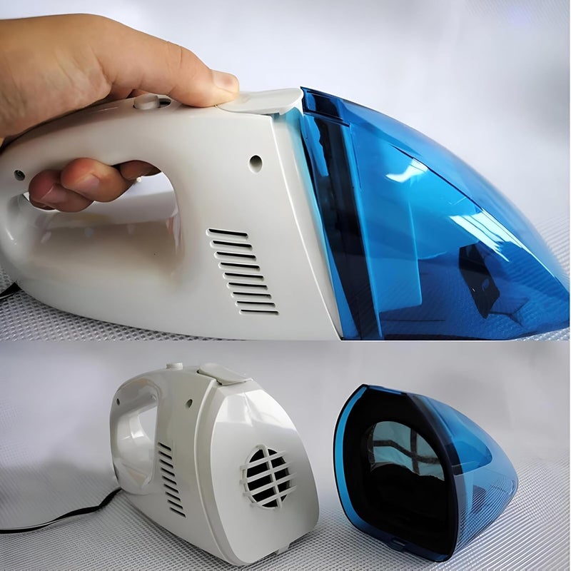 Battery-Powered Vacuum - Compact and powerful, designed for cleaning seats, floors, and tight spots in vehicles, lightweight, portable, rechargeable, and washable for convenience. - Image 3