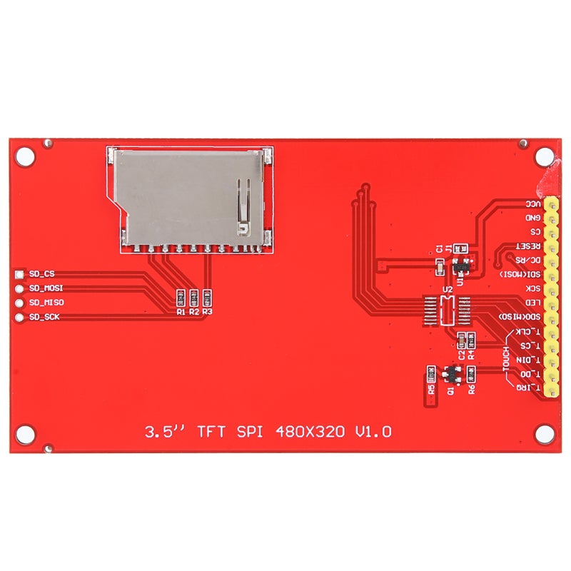وحدة شاشة LCD: دقة فائقة 480×320 - وحدة محمولة صغيرة الحجم مع فتحة لبطاقة الذاكرة لمحبي التجارب الإلكترونية والمشاريع اليدوية (DIY) - Image 5