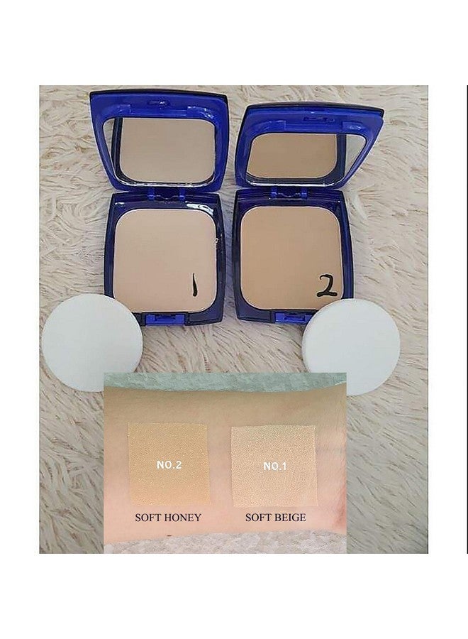 BUTAE C & E White Oil Control Face Pressed Powder Foundation Compact, Covers Dark Spot & Wrinkle, Long Lasting, Natural Radiant Glowing Perfect Skin, Clean Matte Makeup No.2 Soft Honey 12 G./0.42 OZ - Image 4