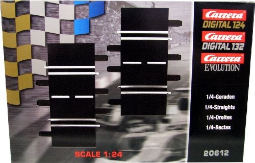 Carrera of America Digital/Evolution 1/4 Straight Track, 2-Pieces in a Box - Image 1