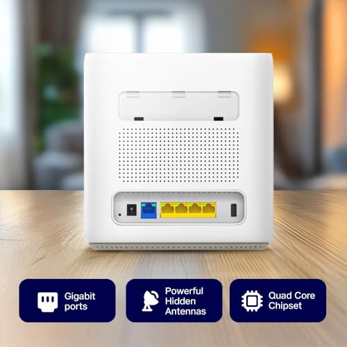 JIO AX6000 WiFi 6 Mesh Router | Supports PPPoE Broadband Connections | Dual Band Gigabit Wireless Router | Up to 6000 Mbps Speed | Covers Large Homes | Connect 100+ Devices | Easy Setup - Image 2