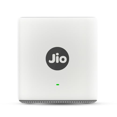 JIO AX6000 WiFi 6 Mesh Router | Supports PPPoE Broadband Connections | Dual Band Gigabit Wireless Router | Up to 6000 Mbps Speed | Covers Large Homes | Connect 100+ Devices | Easy Setup - Image 1