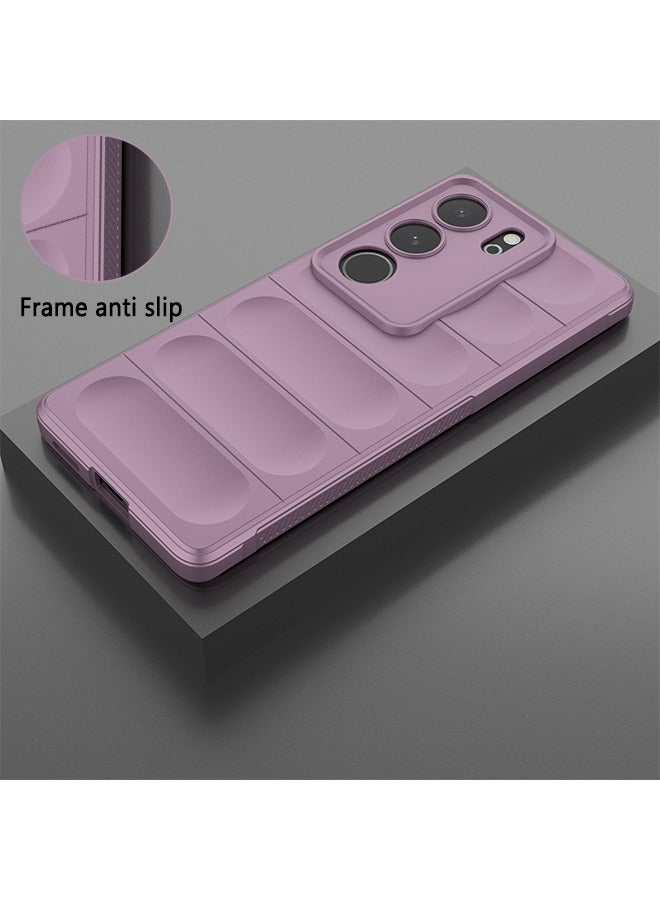 X-level Soft Silicone Case Cover For Vivo V29 5G/V29Pro/S17/S17Pro/S17T With Comfortable Feeling Anti-Fingerprint Phone Accessory Camera Len Protector Shockproof Anti-scratch Anti-drop Shell Back Cover - Image 4