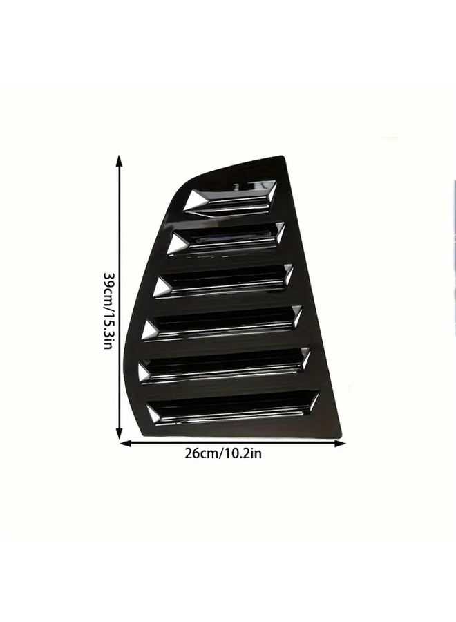 Gloss Black ABS Carbon Fiber Shutter Covers for VW Golf MK5 Easy Installation No Drilling - Image 2
