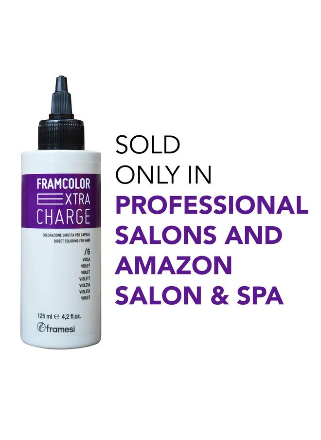 framesi Framcolor Extra Charge Violet 4.2 Fl Oz Color Refreshing Hair Treatment  - Image 3