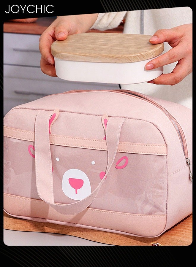 Joychic 3-Piece Oxford Multifunction Food Insulation Bag Warm and Fresh Keeping Reusable Lunch Bag for School Office Outdoor Picnic - Image 4