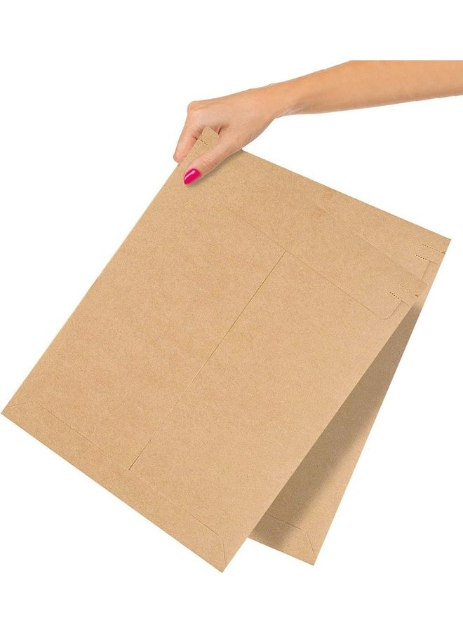 ABC Pack & Supply Abc Rigid Mailers 13 X 18 Inch. Pack Of 10 Brown Cardboard Photo Mailers Rigid With Sturdy Glue Tearoff Strip. Cd Mailers Cardboard. 550 Gsm Rigid Mailing Envelopes Hard. Rigid Mailers Kraft  - Image 1