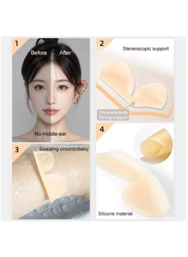 Sisily Pair of 5D Butterfly Elf Ear Protectors Reusable Invisible Ear Corrector Earlobe Support Patch Elf Ear Makeup V Face Sticker Simple - Image 4