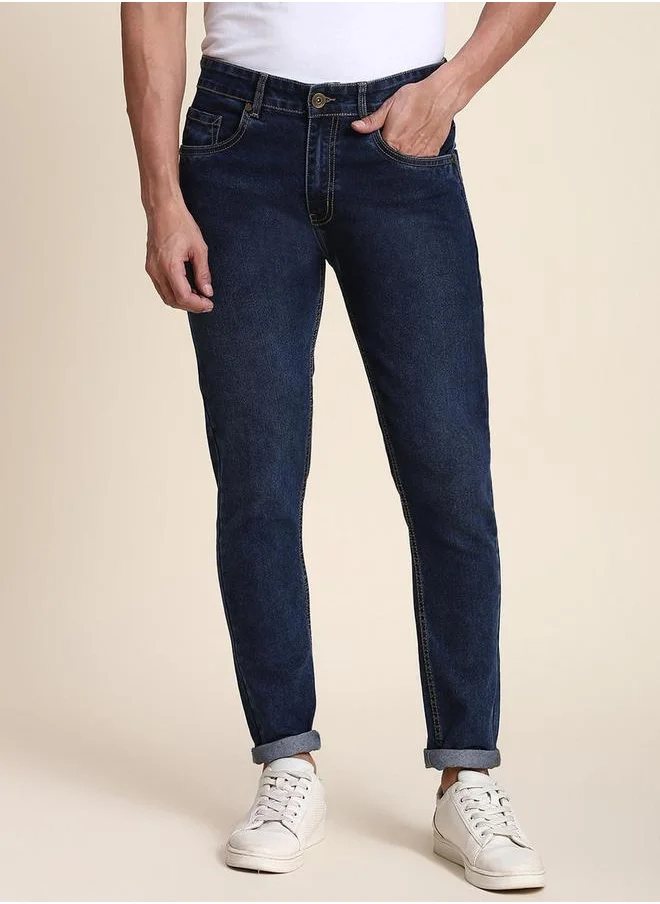 Dennis Lingo Slim Fit Crop Jeans by Styli