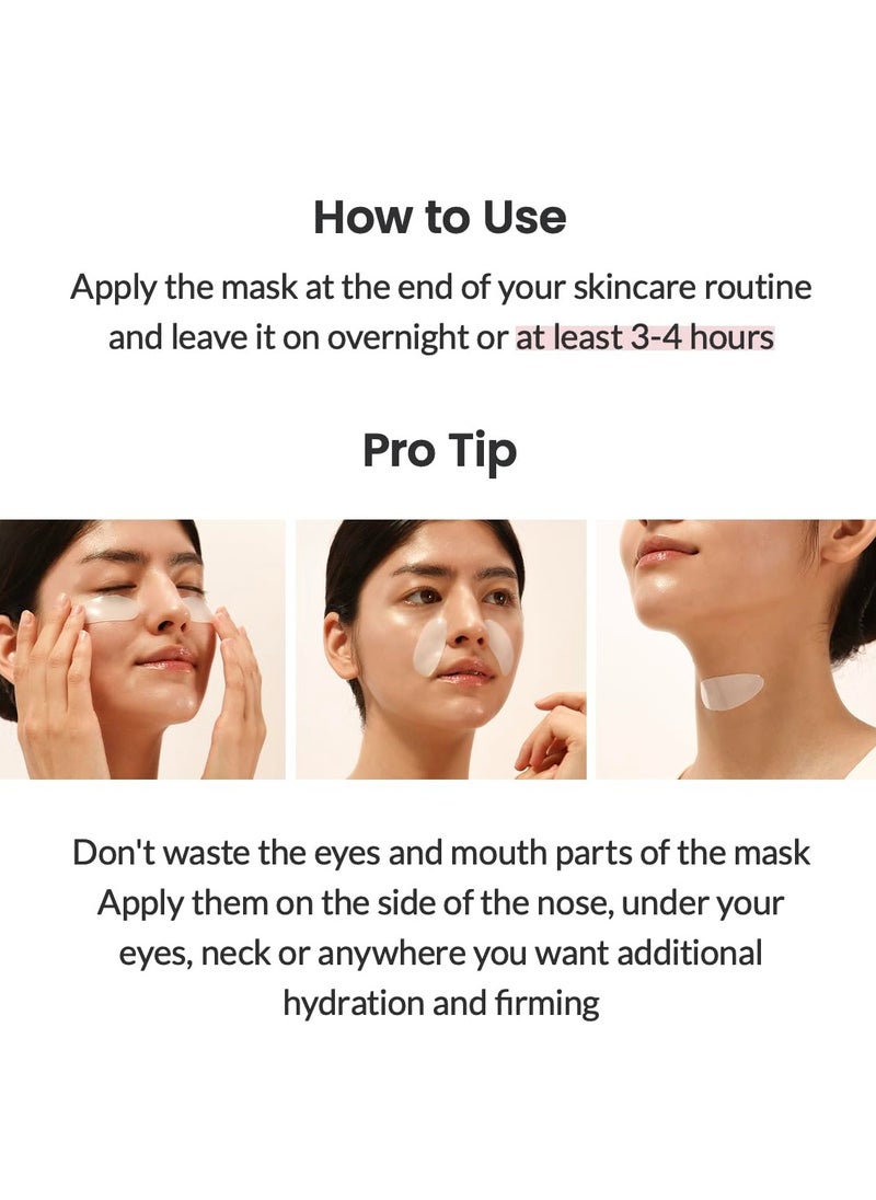 BIODANCE - Bio-Collagen Real Deep Mask 8PCS Hydrating Overnight Hydrogel Mask Pore Minimizing Elasticity Improvement 34g - Image 1