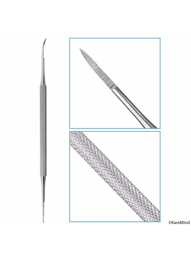 Kare Kind Complete 5 Piece Cuticle and Nail Set - For Manicure and Pedicure Use - Salon Quality - Stainless Steel - Personal for Men and Women - Easy to Use and Clean - Image 5