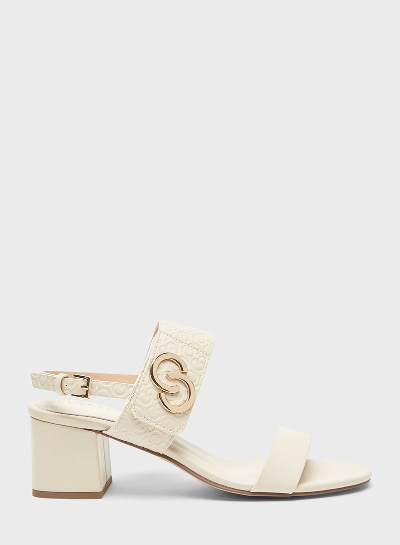 Celeste Ankle Strap Mid Heel Sandals - Image 1