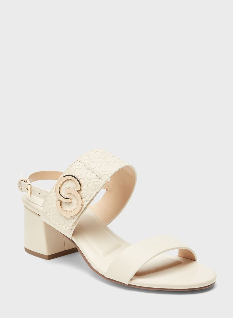 Celeste Ankle Strap Mid Heel Sandals - Image 2