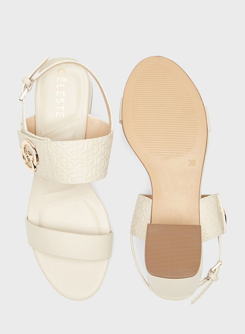 Celeste Ankle Strap Mid Heel Sandals - Image 4