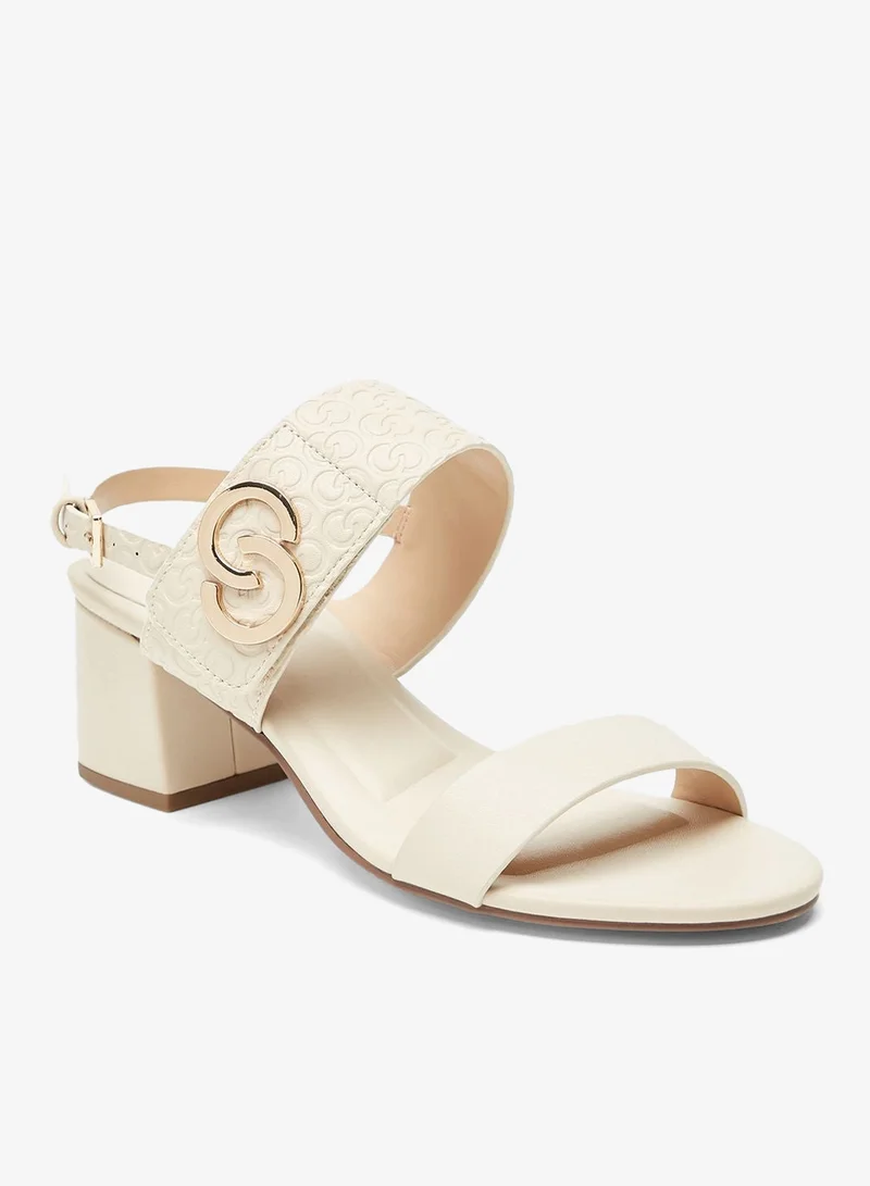 سيليست صنادل بكعب متوسط وحزام للكاحل