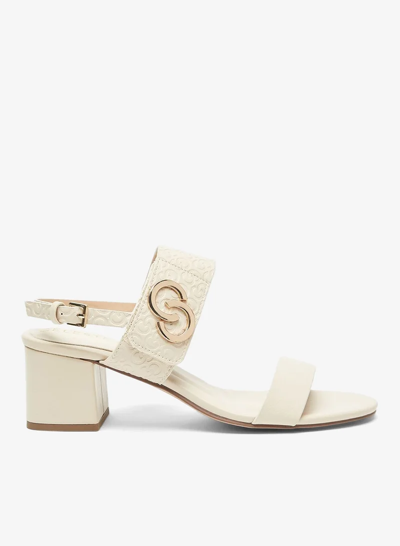 سيليست صنادل بكعب متوسط وحزام للكاحل