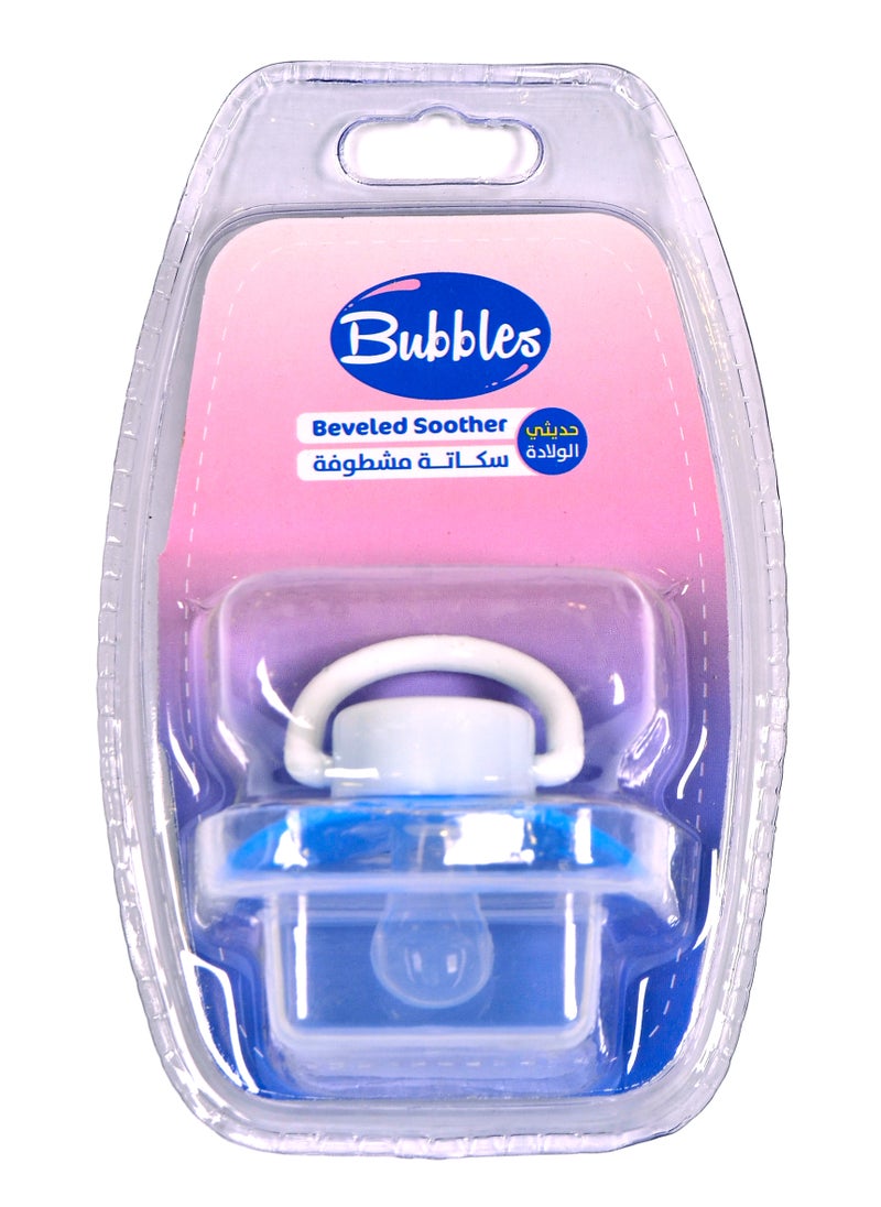 Bubbles Bubbles Beveled Soother  Multishape- Blue Newborn  - Image 2