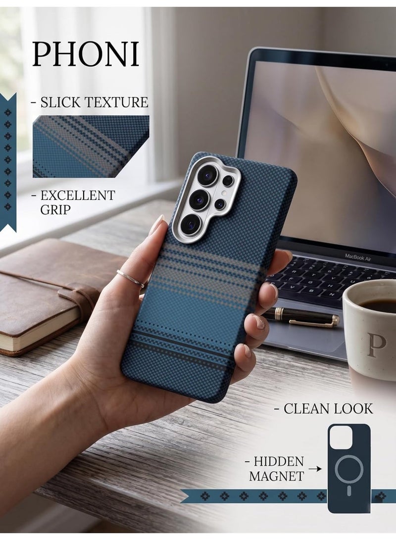 Phoni Slim-Fit Case for Samsung S26 Ultra Case,Thin Protective Cover, Pattern, Tactile Anti-Slip Grip, Shockproof Lightweight Durable Phone Case - Midnight Mosaic - Image 5