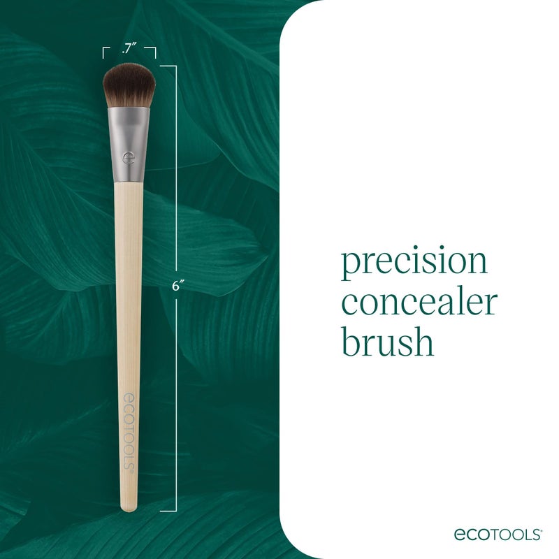 EcoTools Precision Concealer Makeup Brush, For Concealing Under Eyes & Imperfections, Sculpt Skin, Works With Liquid & Cream Makeup, Synthetic Bristles, Cruelty-Free & Vegan, 1 Count - Image 5
