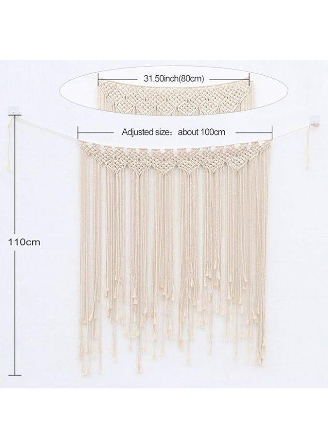 انتيكيانو مكرمية جدارية – ديكور يدوي من القطن – المقاس 43 طول × 39 عرض بوصة - Image 2