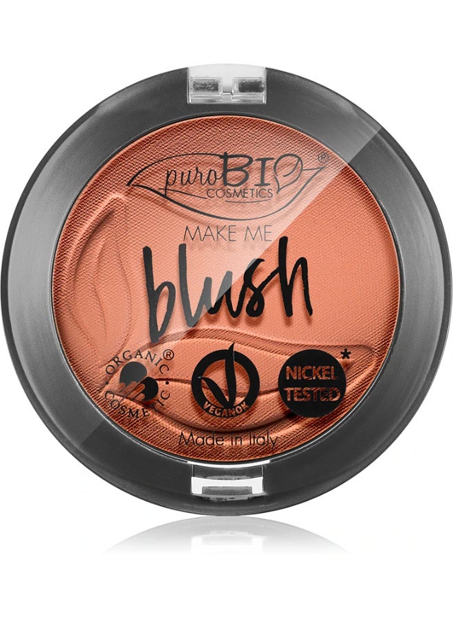 puroBio Blush Long-Lasting 02 Matte Coral Pink 5.2g - Image 1