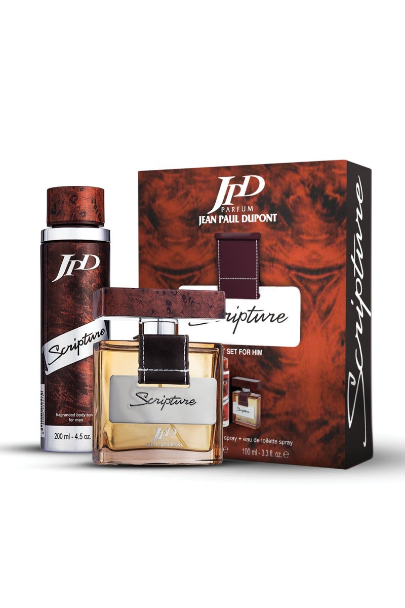 Scripture 2Pcs Promo Pack Eau de Toilette 100ml + Body Spray 200ml For Men