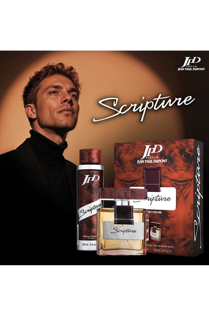 Scripture 2Pcs Promo Pack Eau de Toilette 100ml + Body Spray 200ml For Men
