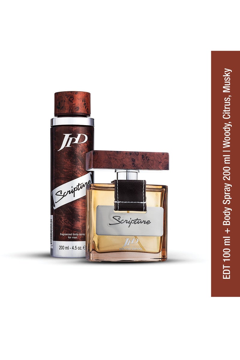 Scripture 2Pcs Promo Pack Eau de Toilette 100ml + Body Spray 200ml For Men