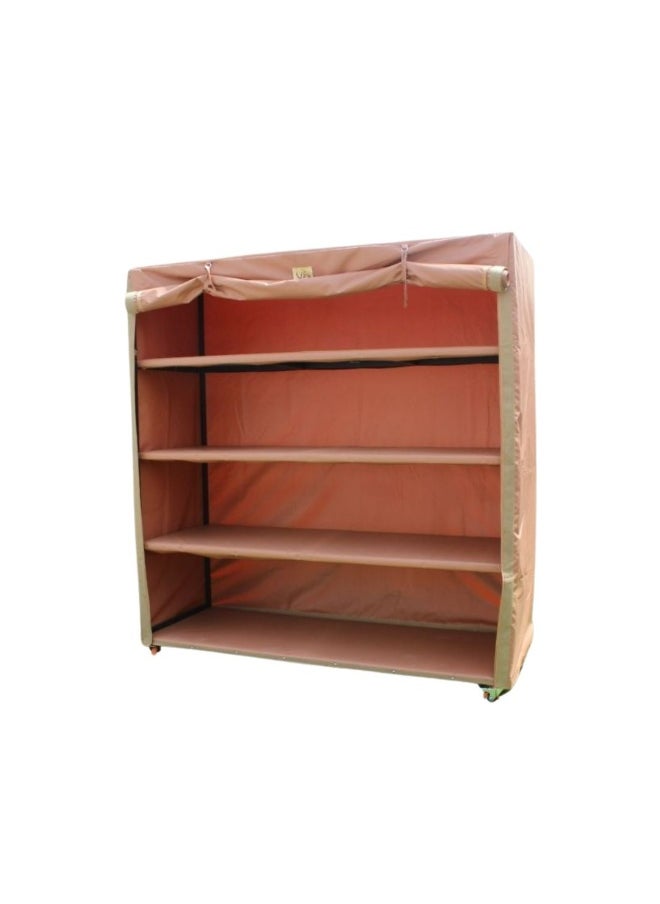 ماركة غير محددة دولاب تايلندي مقاس كبير 2 متر في 2 متر عمق 70 سم brown colour  4 shelf  - Image 3