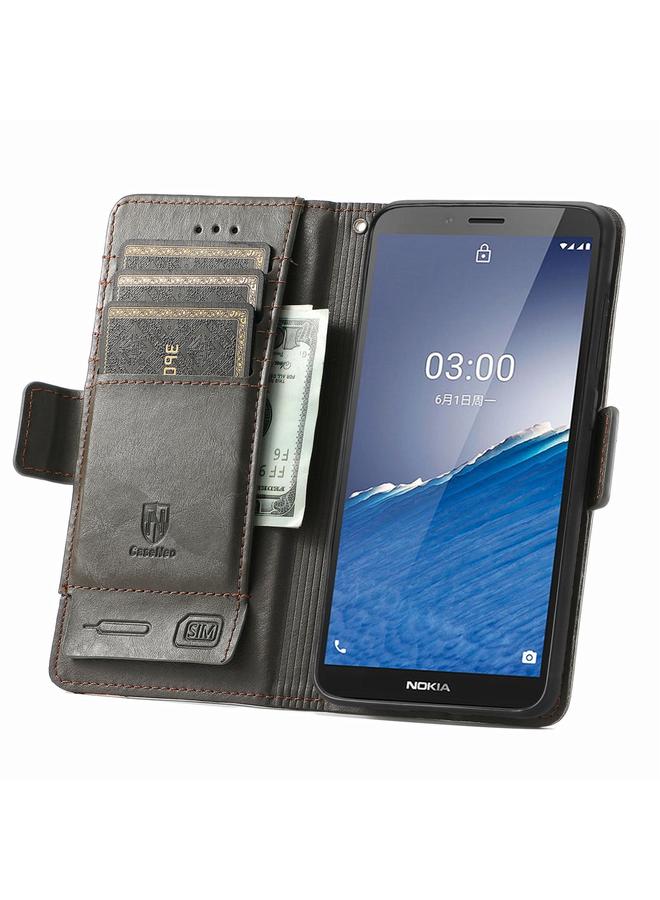 اس-توب جراب لهاتف Nokia C3 CaseNeo Splicing جراب جلدي مزدوج مغناطيسي - Image 3