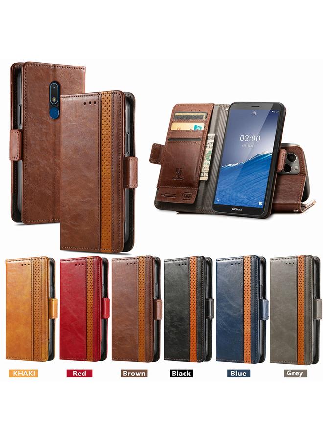 اس-توب جراب لهاتف Nokia C3 CaseNeo Splicing جراب جلدي مزدوج مغناطيسي - Image 5