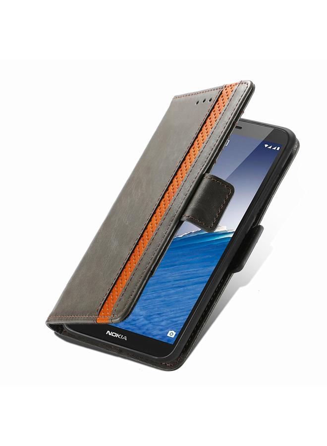 اس-توب جراب لهاتف Nokia C3 CaseNeo Splicing جراب جلدي مزدوج مغناطيسي - Image 4