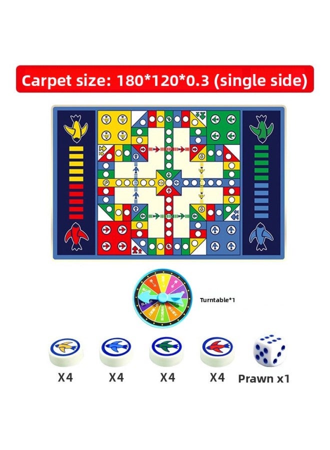 Children's Educational Toys Parent-child Interactive Game Double-sided Dice Large Rich Flying Chess Carpet Crawling Mat
