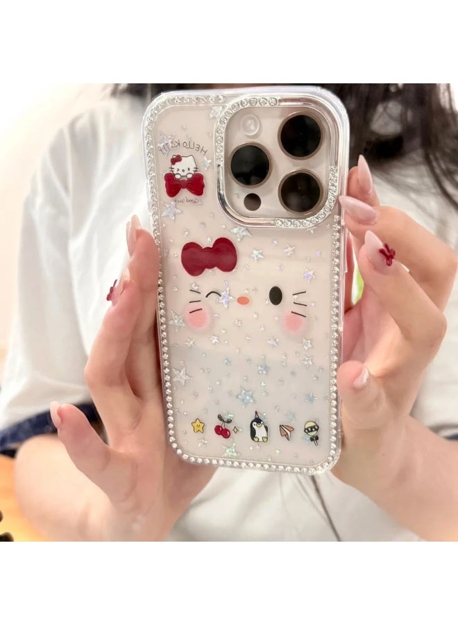 NIBEMINENT Blink Kitty Protective TPU Case Cover For iPhone 15 Pro Max - Image 2