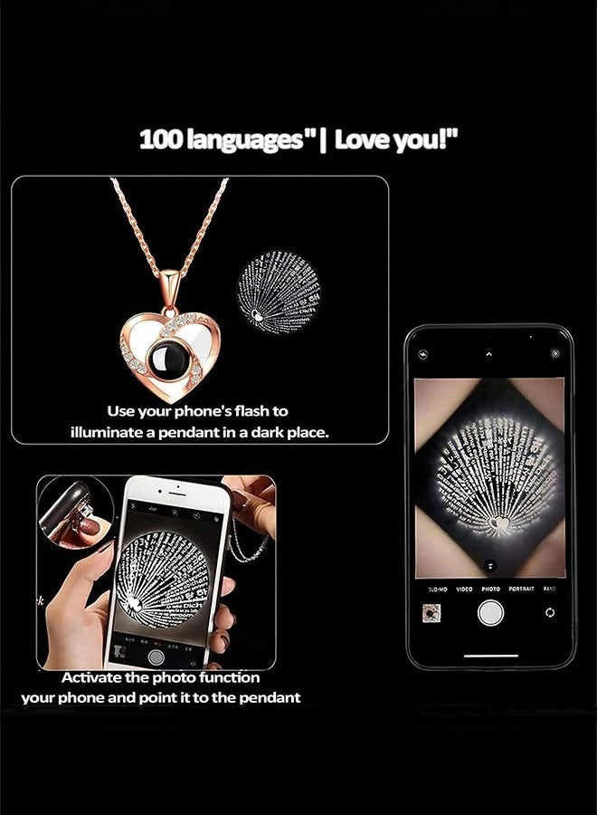 Preserved Flowers Gift Box Set Forever Red Rose with Necklace for Mom Daughter Girlfriend Wife on Anniversary Wedding Birthday - Image 3