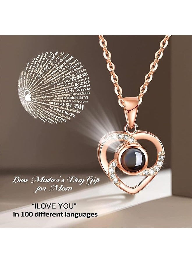 Preserved Flowers Gift Box Set Forever Red Rose with Necklace for Mom Daughter Girlfriend Wife on Anniversary Wedding Birthday - Image 5