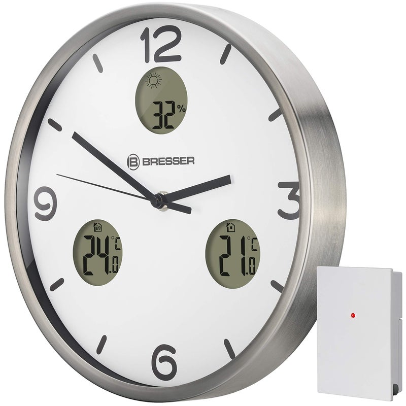 Bresser Wall Clock White 30 cm