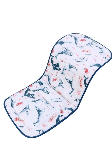 1PCS  Soft Toddler Stroller Cushion, Toddler Car Seat Insert, Reversible Universal Breathable Stroller Mat, 100% Cotton Cover Toddler Seat Pad Liner