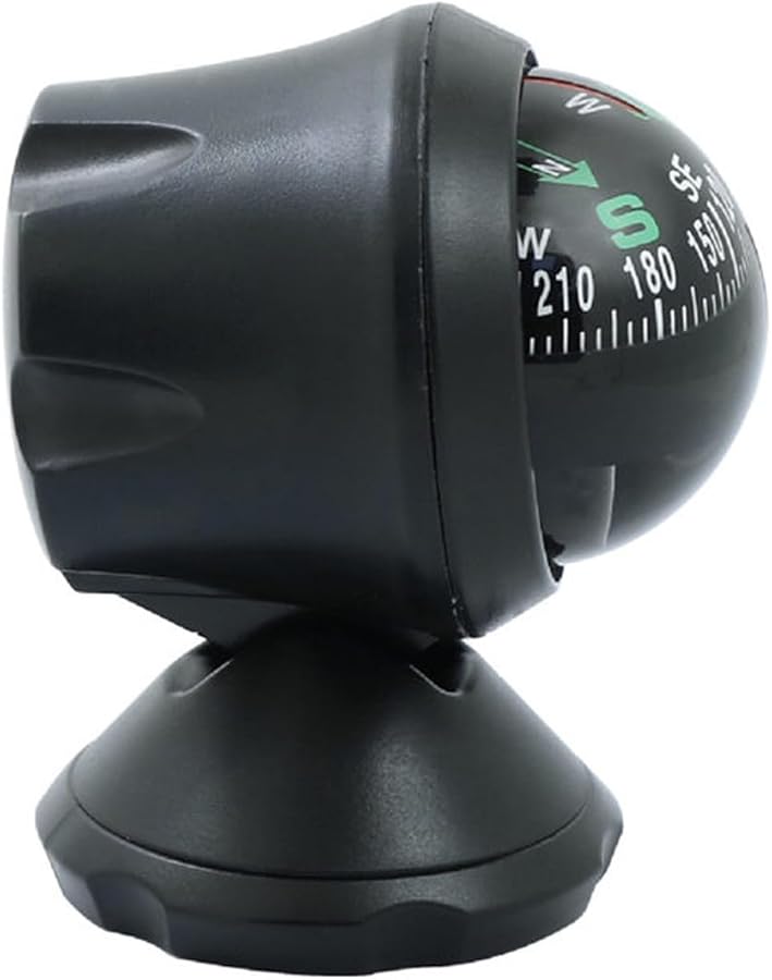 حامل لوحة القيادة مع بوصلة لاصقة دليل الملاحة أسود - Image 5