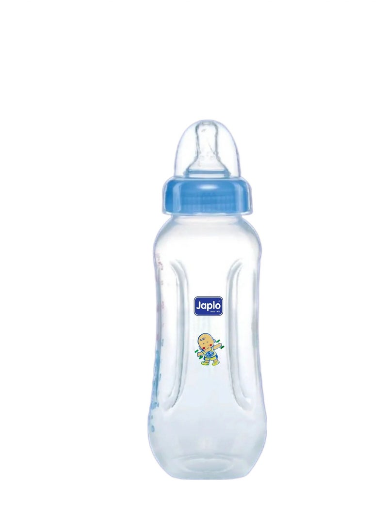 Japlo Easy mix & grip  baby feeding Bottle with Anti-colic nipple & Lukewarm water mixer size 250 ml (assorted)  - Image 1