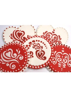 Designer Stencils Designer Stencils C810 Amore Cookie Stencil Set, Beige/Semi-Transparent  - Image 2