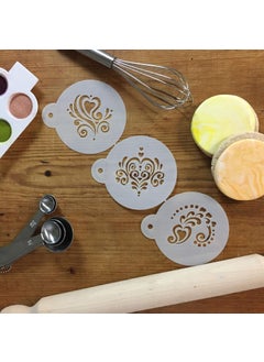 Designer Stencils Designer Stencils C810 Amore Cookie Stencil Set, Beige/Semi-Transparent  - Image 4